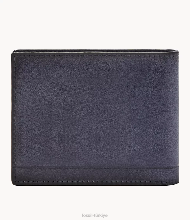 Fossil 6J041766 mavi Allen gezgin cüzdan erkekler