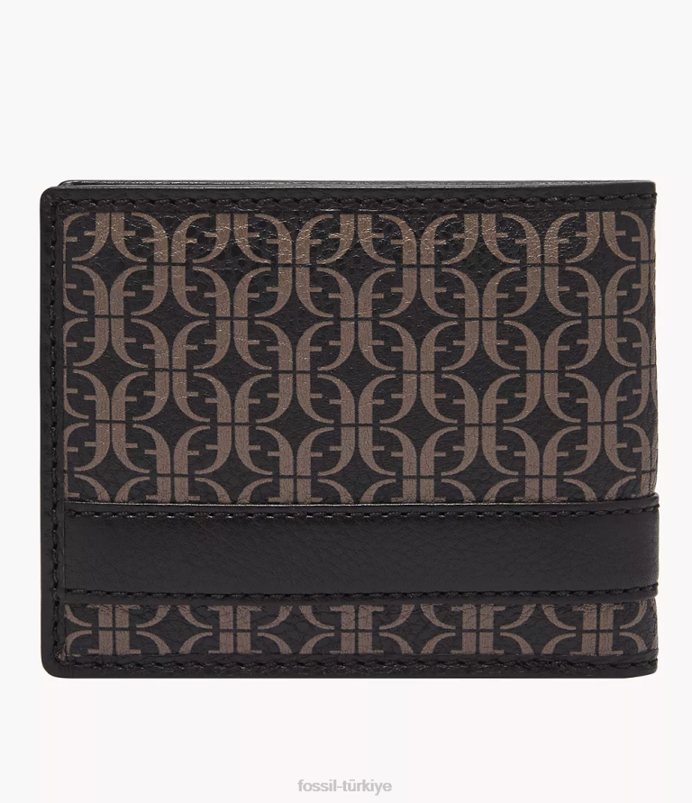 Fossil 6J041773 siyah lufkin şifresi cüzdan erkekler