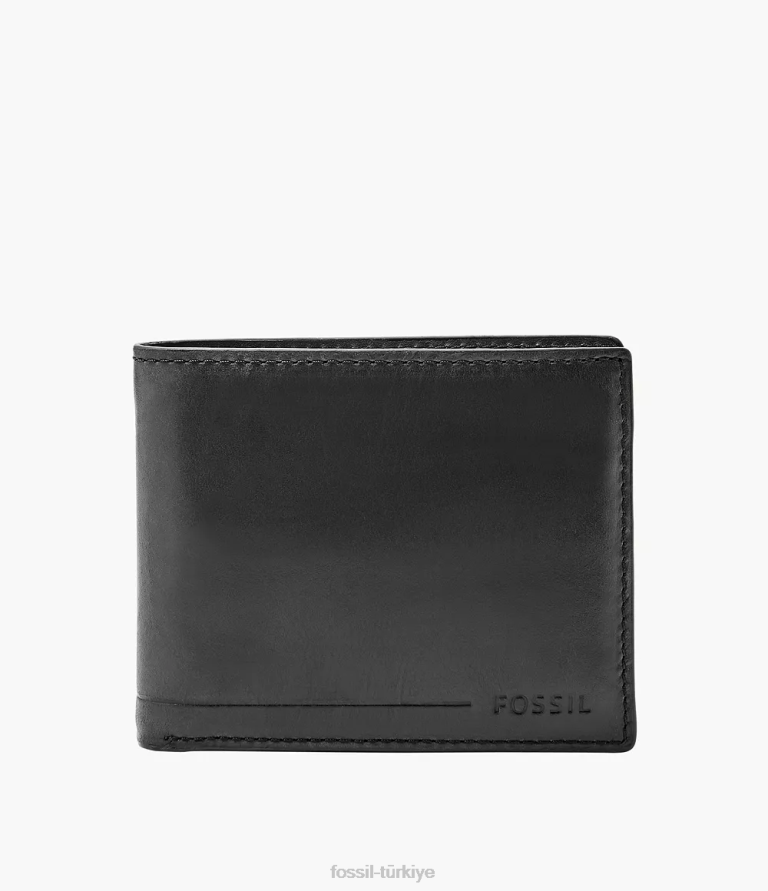 Fossil 6J041811 siyah allen rfid şifresi cüzdan erkekler