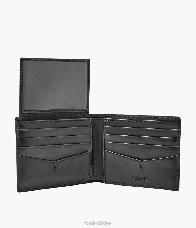 Fossil 6J041811 siyah allen rfid şifresi cüzdan erkekler