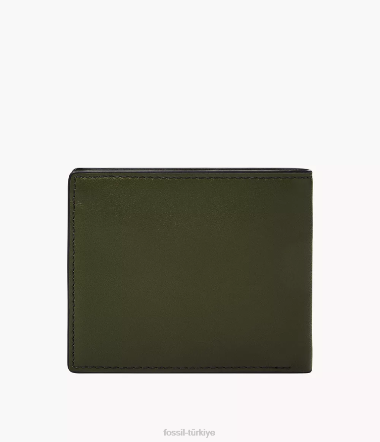 Fossil 6J041677 zeytin Steven iki katlı cüzdan erkekler