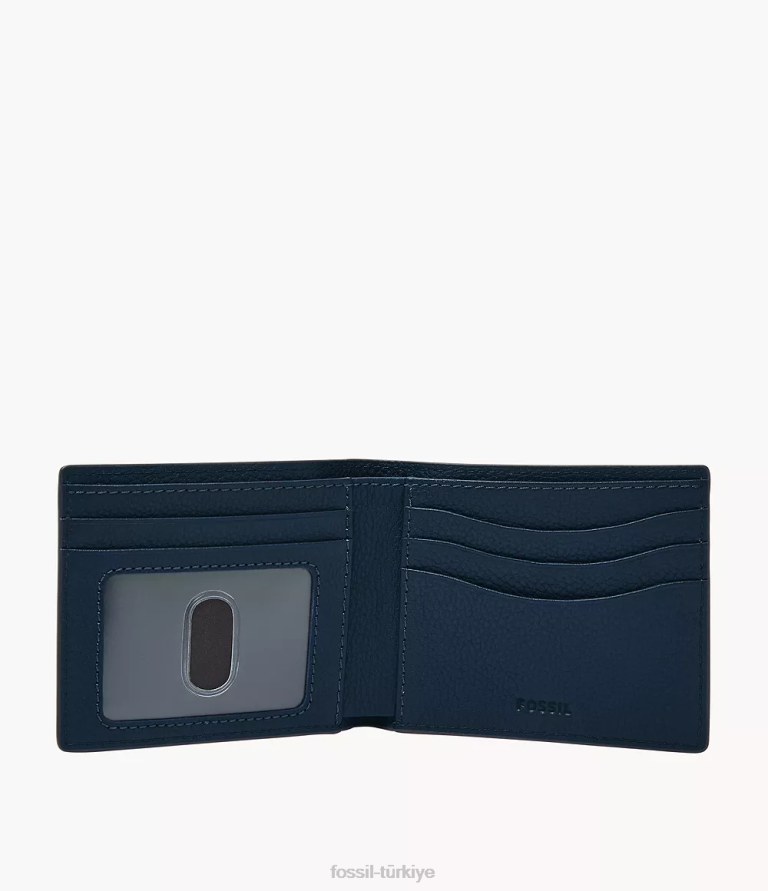 Fossil 6J041681 Donanma anderson iki katlı cüzdan erkekler