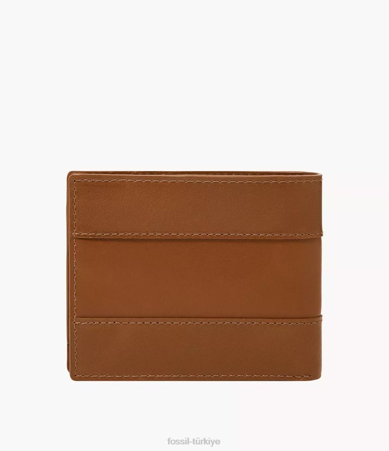 Fossil 6J041700 sele flip kimliğiyle everett iki katlı cüzdan erkekler
