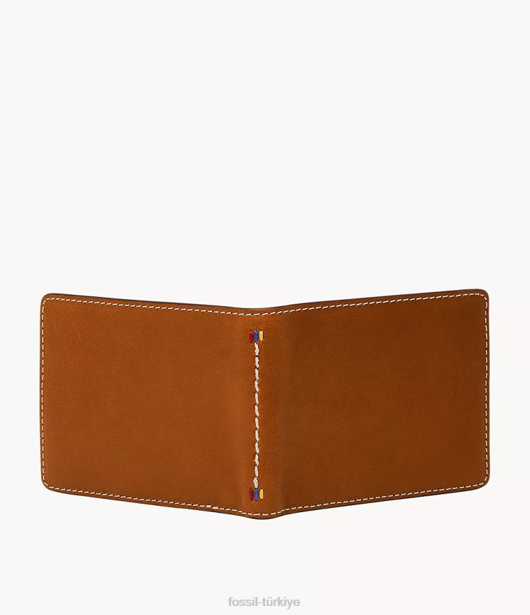 Fossil 6J041701 kahverengi Tremont iki katlı cüzdan erkekler