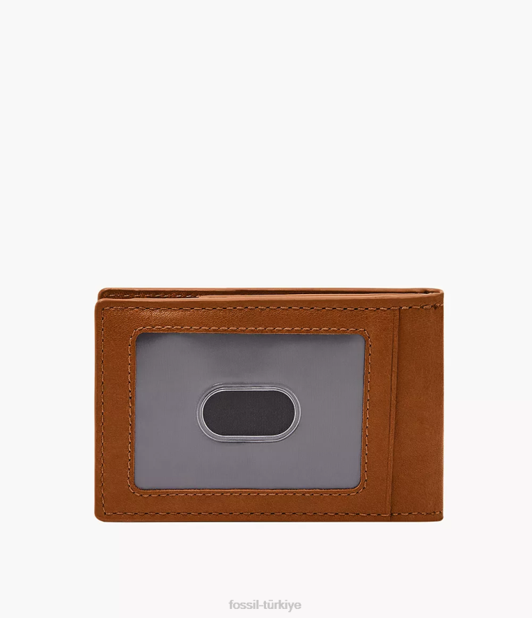 Fossil 6J041703 sele Andrew ön cep çatalı cüzdan erkekler