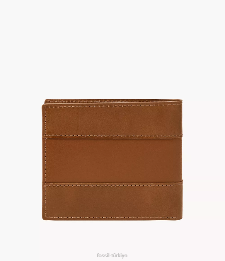 Fossil 6J041707 sele everett büyük bozuk para cebi iki katlı cüzdan erkekler