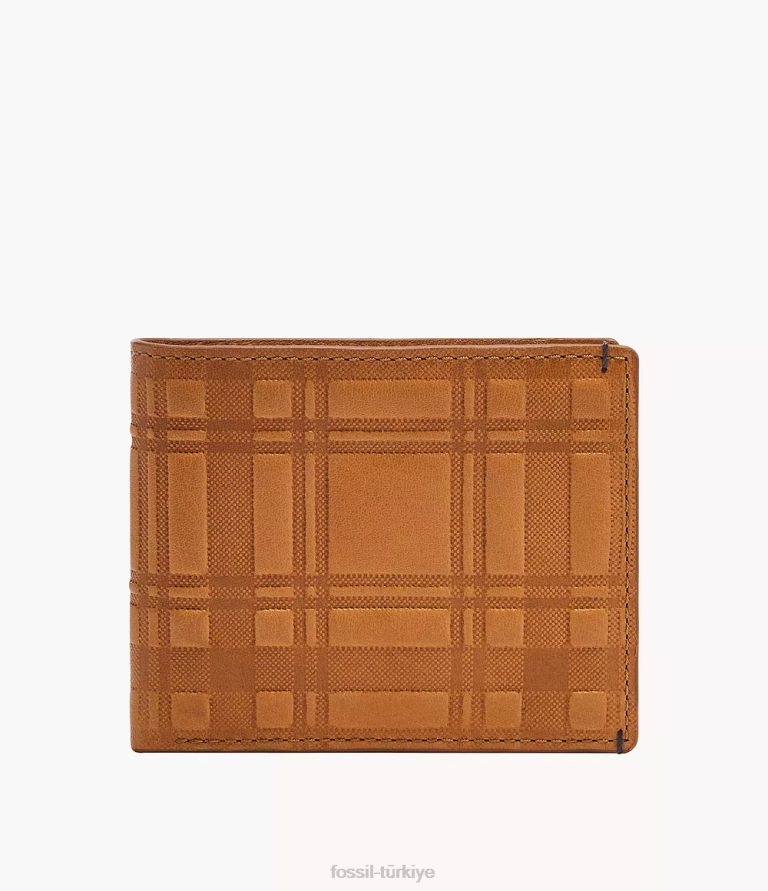 Fossil 6J041793 deve Bronson iki katlı cüzdan erkekler