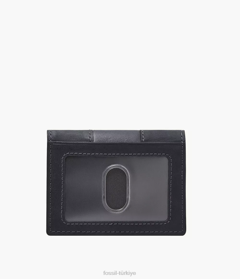 Fossil 6J041690 Donanma everett kart kılıfı iki katlı cüzdan erkekler