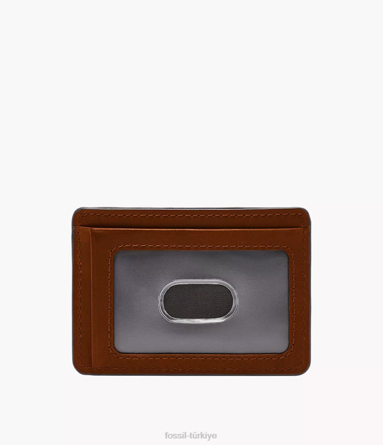 Fossil 6J041721 kahverengi everett kart durumda cüzdan erkekler