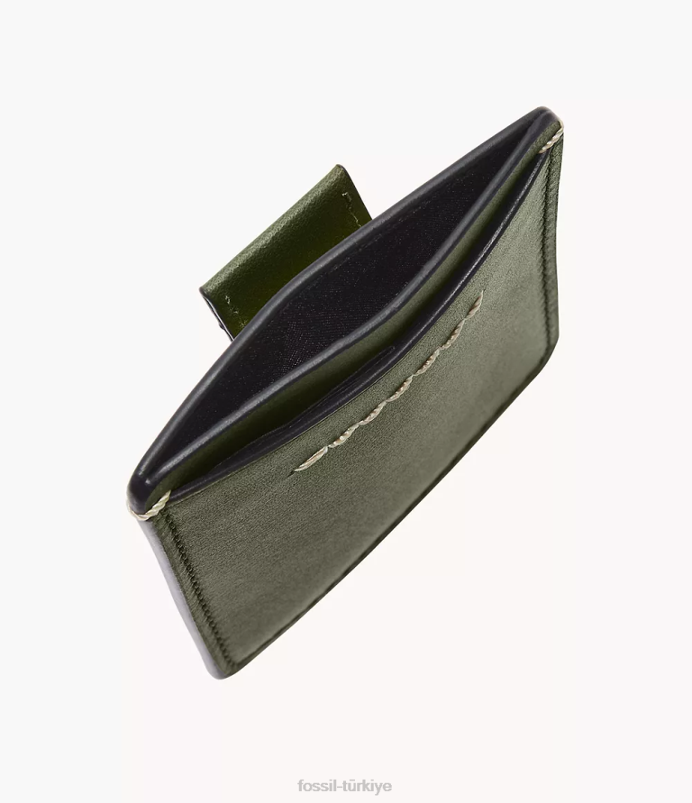 Fossil 6J041742 zeytin westover kart durumda cüzdan erkekler