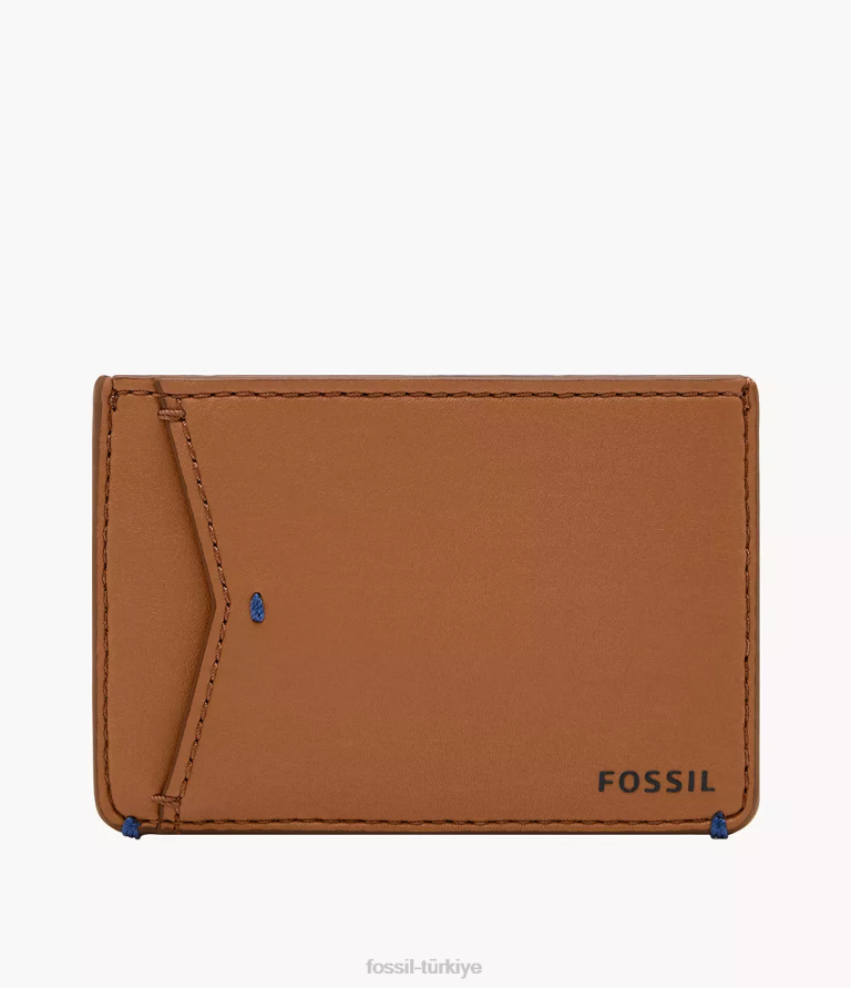 Fossil 6J041801 bronzluk Joshua kaktüs deri kart kılıfı cüzdan erkekler