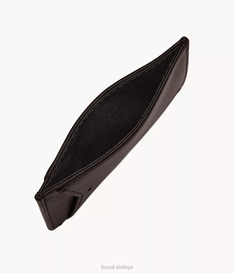 Fossil 6J041831 koyu kahverengi Joshua kart durumda cüzdan erkekler