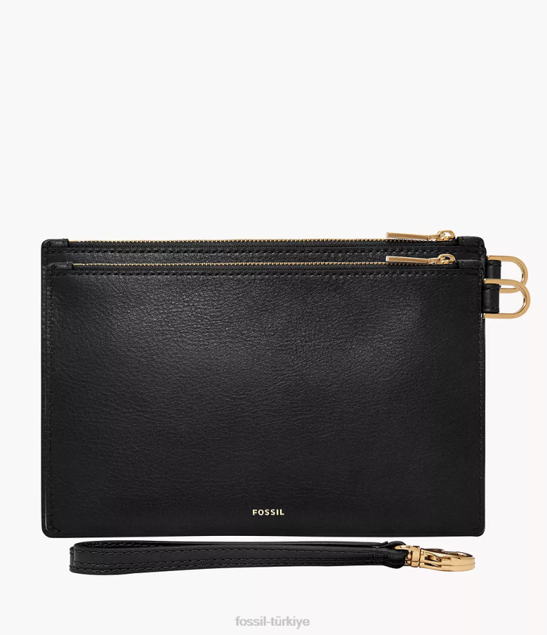Fossil 6J04755 siyah küçük bileklik cüzdan kadınlar