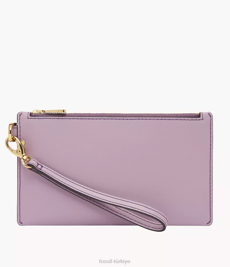 Fossil 6J04758 mor küçük bileklik cüzdan kadınlar