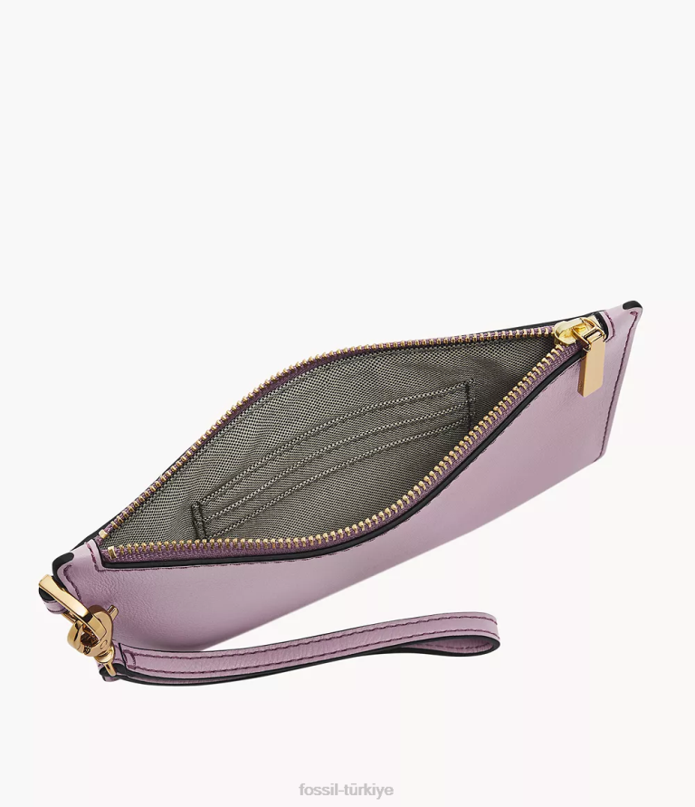 Fossil 6J04758 mor küçük bileklik cüzdan kadınlar