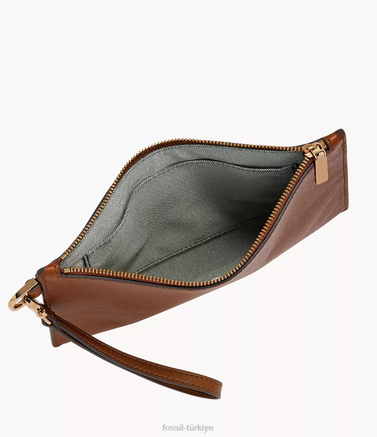 Fossil 6J04789 kahverengi bileklik cüzdan kadınlar