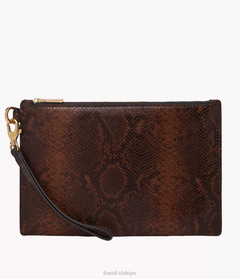 Fossil 6J04799 yılan baskı hediye bilekliği cüzdan kadınlar