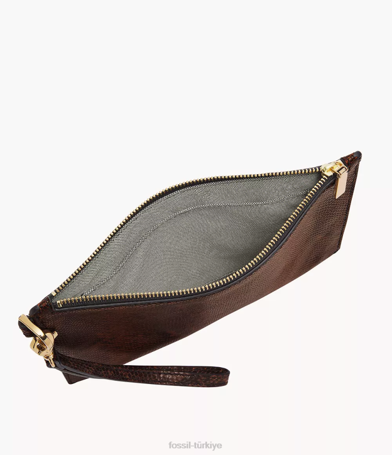 Fossil 6J04799 yılan baskı hediye bilekliği cüzdan kadınlar