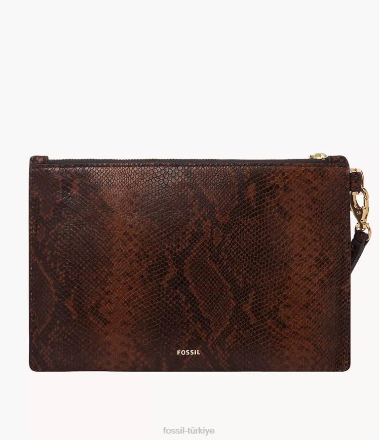 Fossil 6J04799 yılan baskı hediye bilekliği cüzdan kadınlar