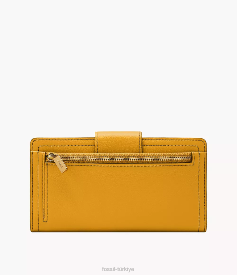 Fossil 6J04805 sarı logan tab debriyajı cüzdan kadınlar
