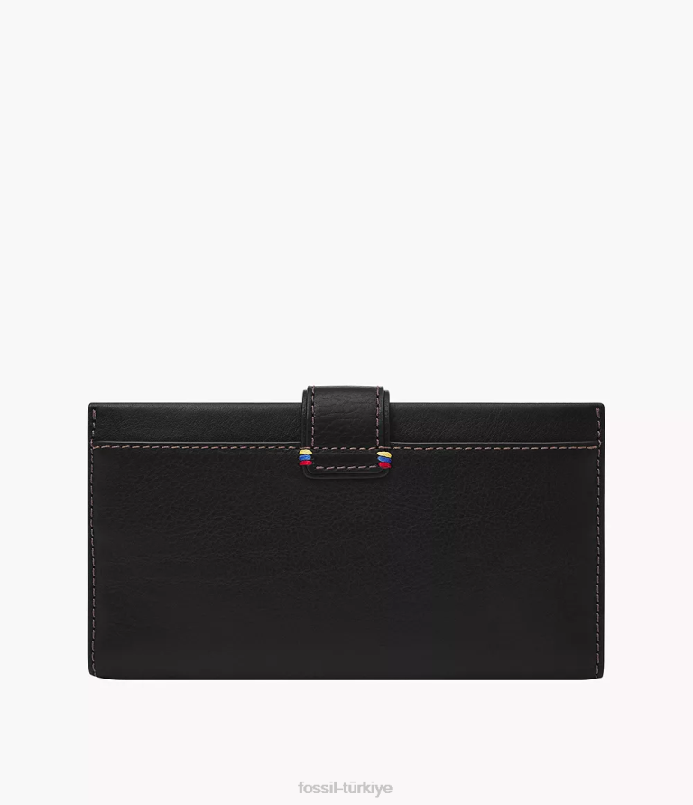 Fossil 6J04817 siyah tremont tab debriyajı cüzdan kadınlar