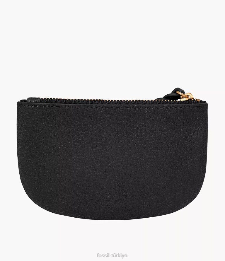 Fossil 6J04757 siyah polly fermuarlı kese cüzdan kadınlar