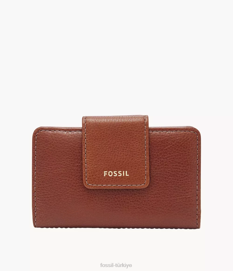 Fossil 6J04833 kahverengi madison tab çok işlevli cüzdan kadınlar