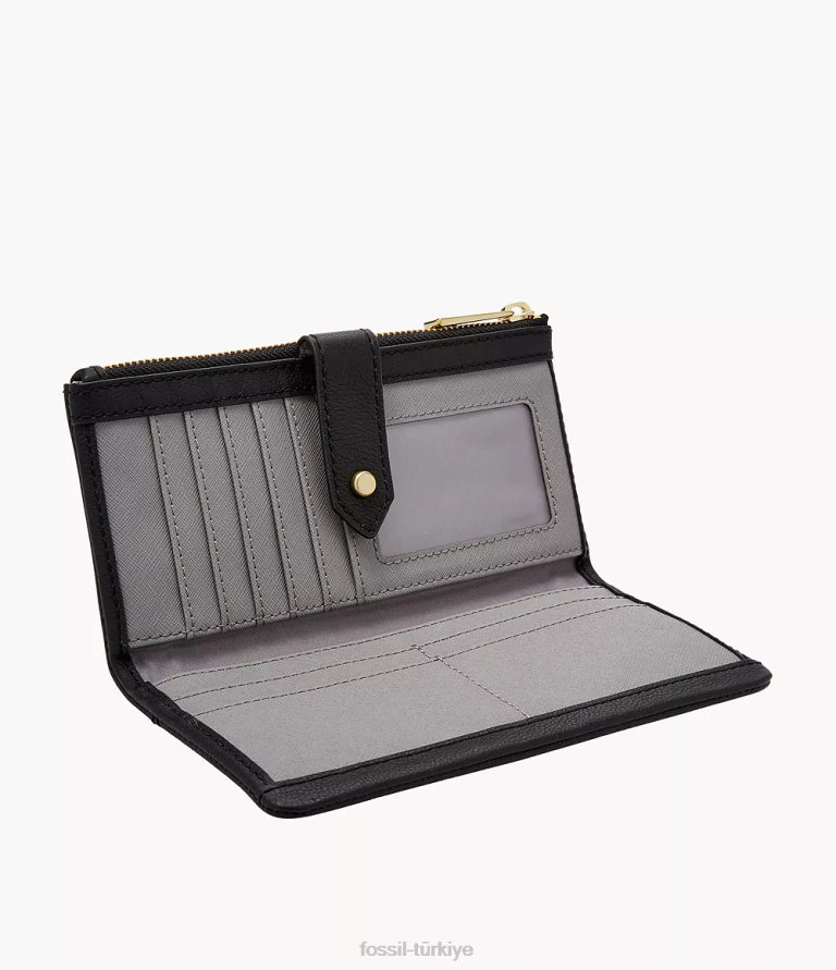Fossil 6J04834 siyah lanie debriyaj cüzdan kadınlar