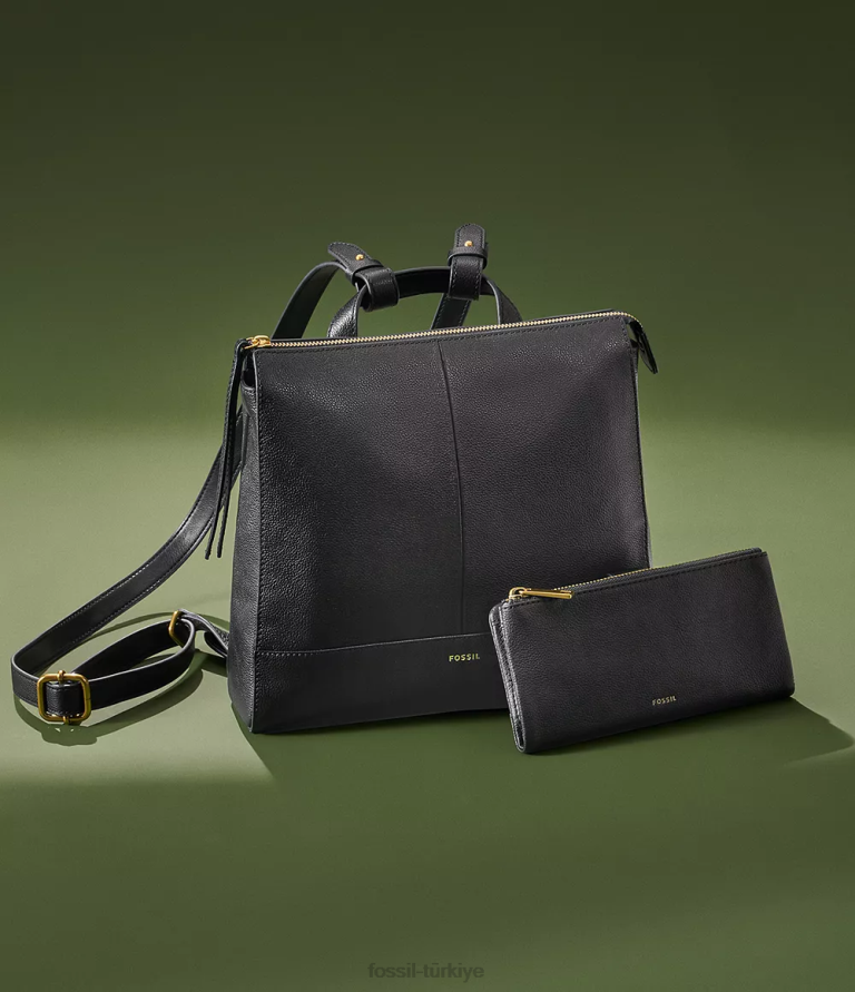 Fossil 6J04834 siyah lanie debriyaj cüzdan kadınlar
