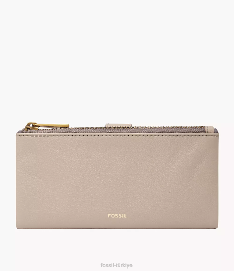 Fossil 6J04836 gri lanie debriyaj cüzdan kadınlar