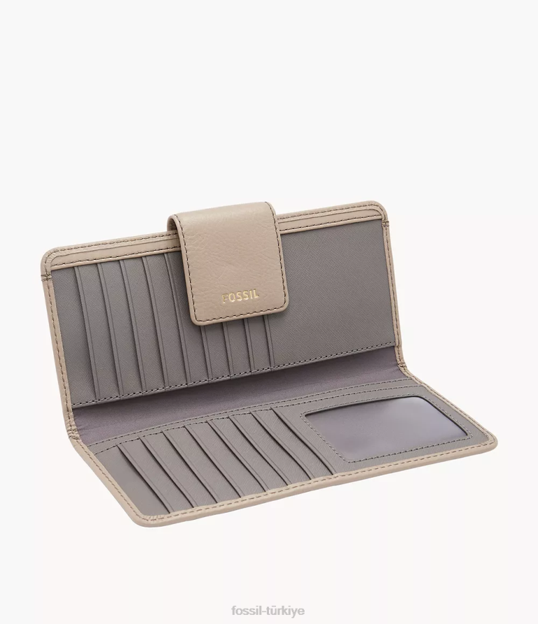 Fossil 6J04839 gri madison tab debriyajı cüzdan kadınlar