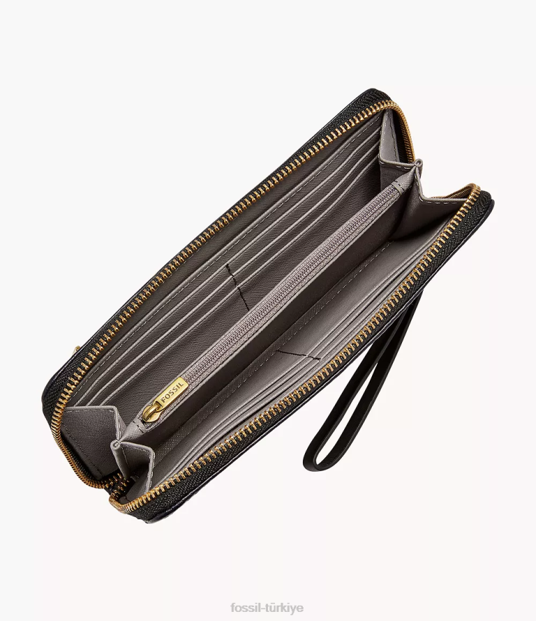 Fossil 6J04841 mavi jori rfid zip debriyajı cüzdan kadınlar