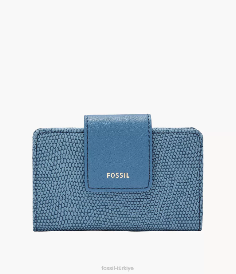 Fossil 6J04851 mavi madision çok işlevli cüzdan kadınlar