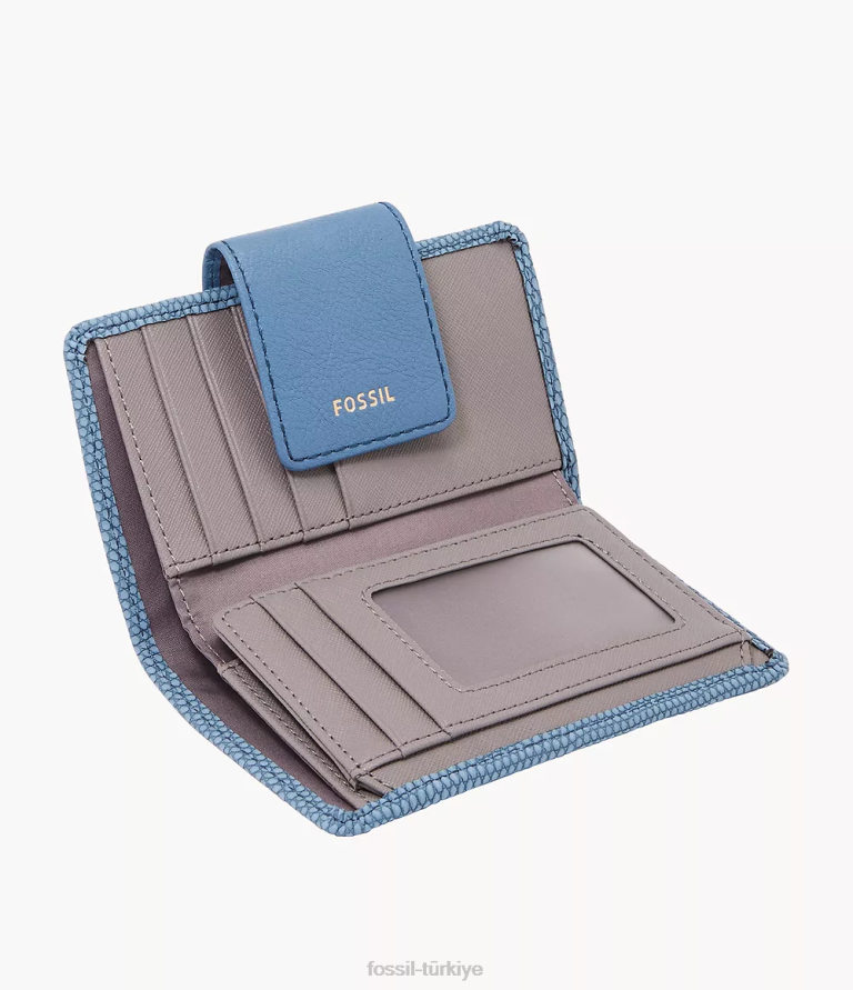 Fossil 6J04851 mavi madision çok işlevli cüzdan kadınlar