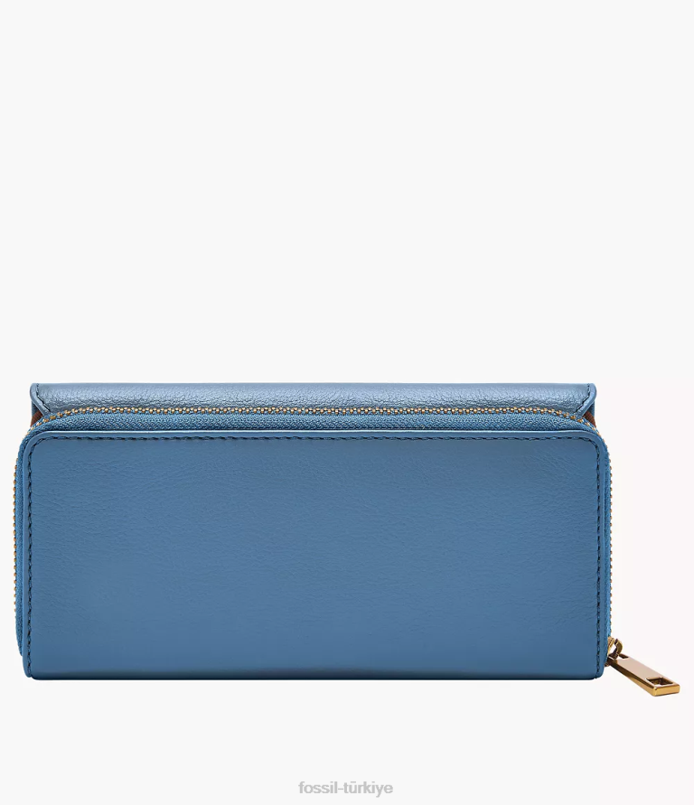 Fossil 6J04854 mavi jori flap debriyaj cüzdan kadınlar