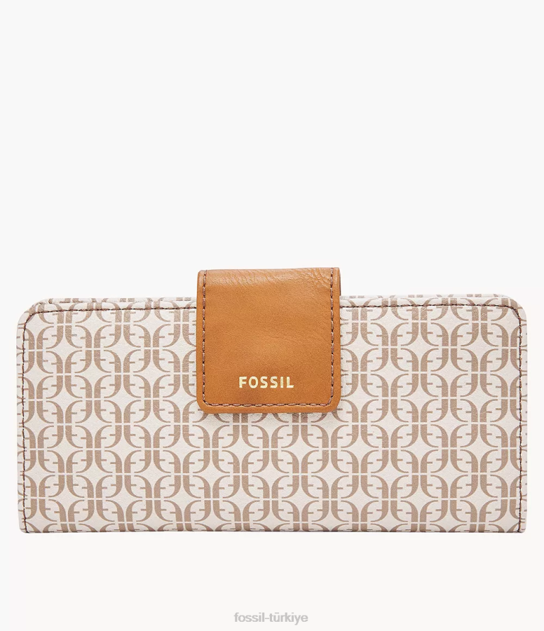 Fossil 6J04869 bronzluk madison ince debriyaj cüzdan kadınlar
