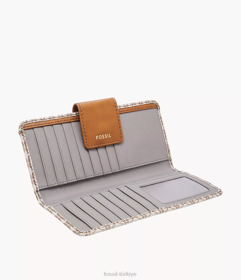 Fossil 6J04869 bronzluk madison ince debriyaj cüzdan kadınlar