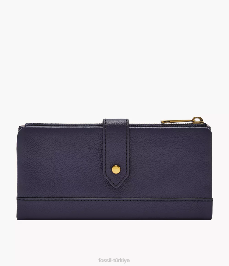 Fossil 6J04891 Donanma lainie sekmeli debriyaj cüzdan kadınlar
