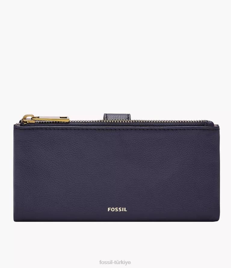 Fossil 6J04891 Donanma lainie sekmeli debriyaj cüzdan kadınlar