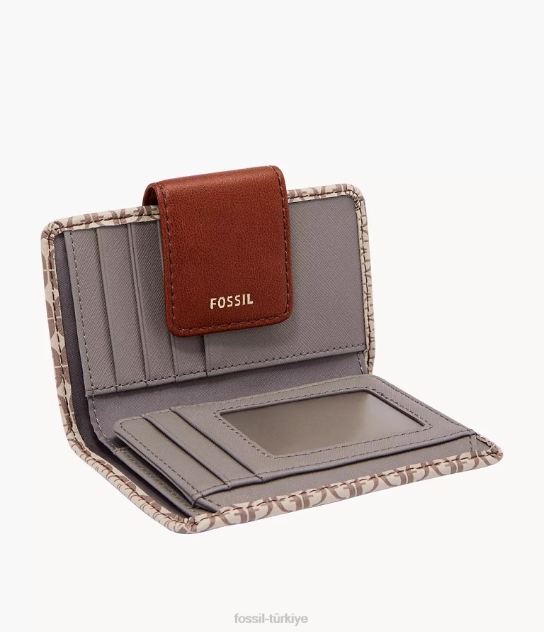 Fossil 6J04892 siyah madison çok işlevli cüzdan kadınlar