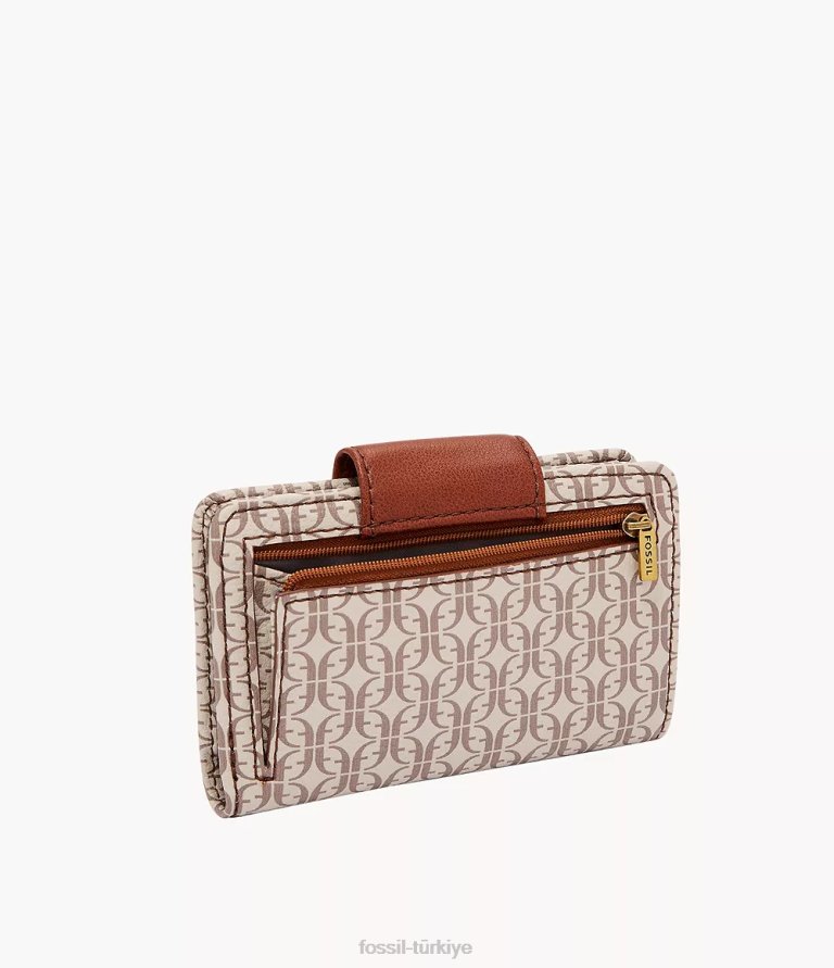 Fossil 6J04892 siyah madison çok işlevli cüzdan kadınlar