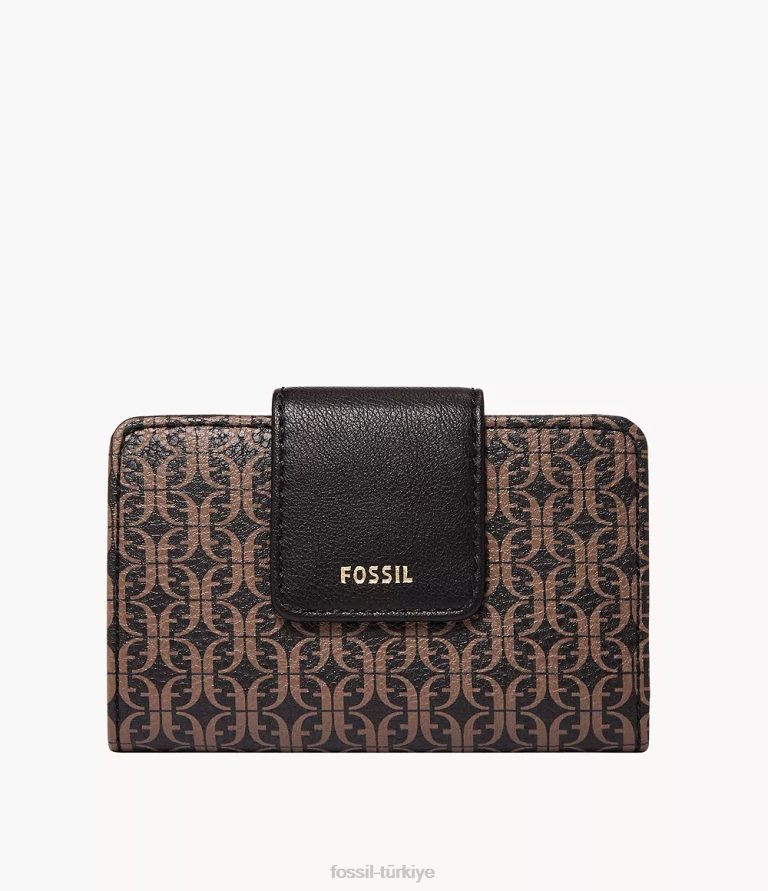 Fossil 6J04895 siyah madison çok işlevli cüzdan kadınlar