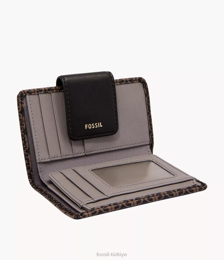 Fossil 6J04895 siyah madison çok işlevli cüzdan kadınlar