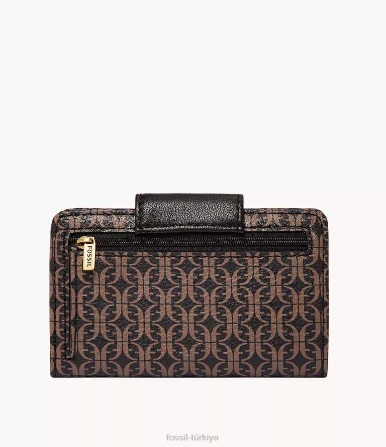 Fossil 6J04895 siyah madison çok işlevli cüzdan kadınlar