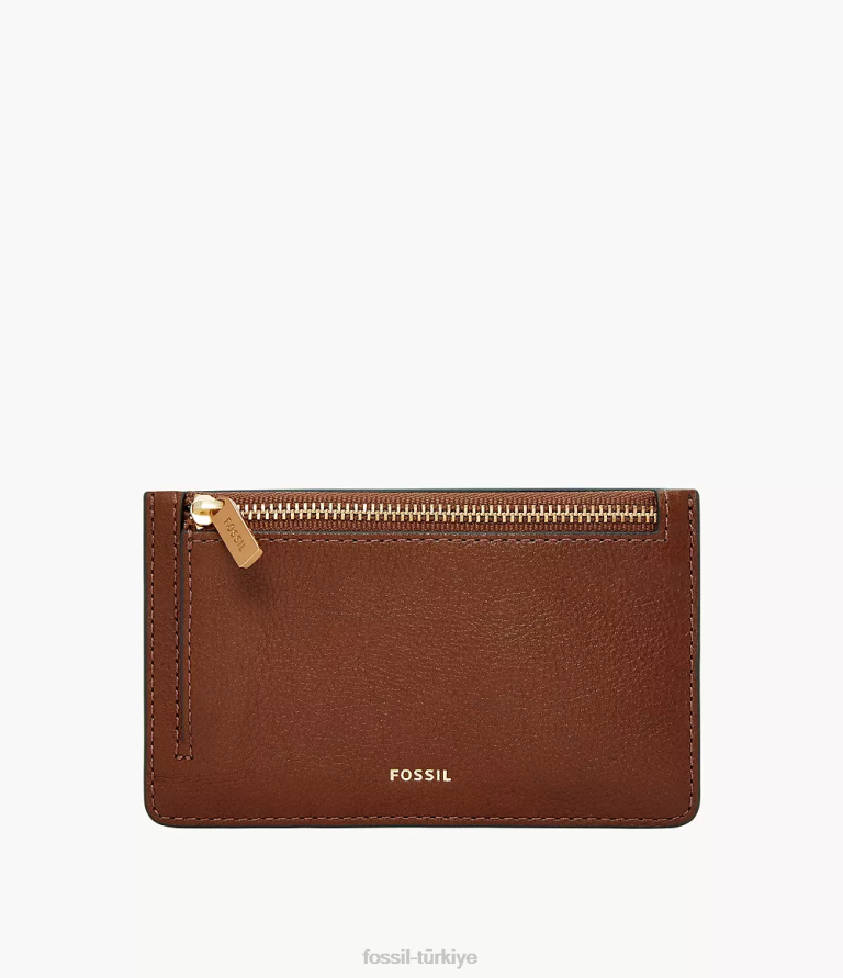 Fossil 6J04747 kahverengi logan kart durumda cüzdan kadınlar