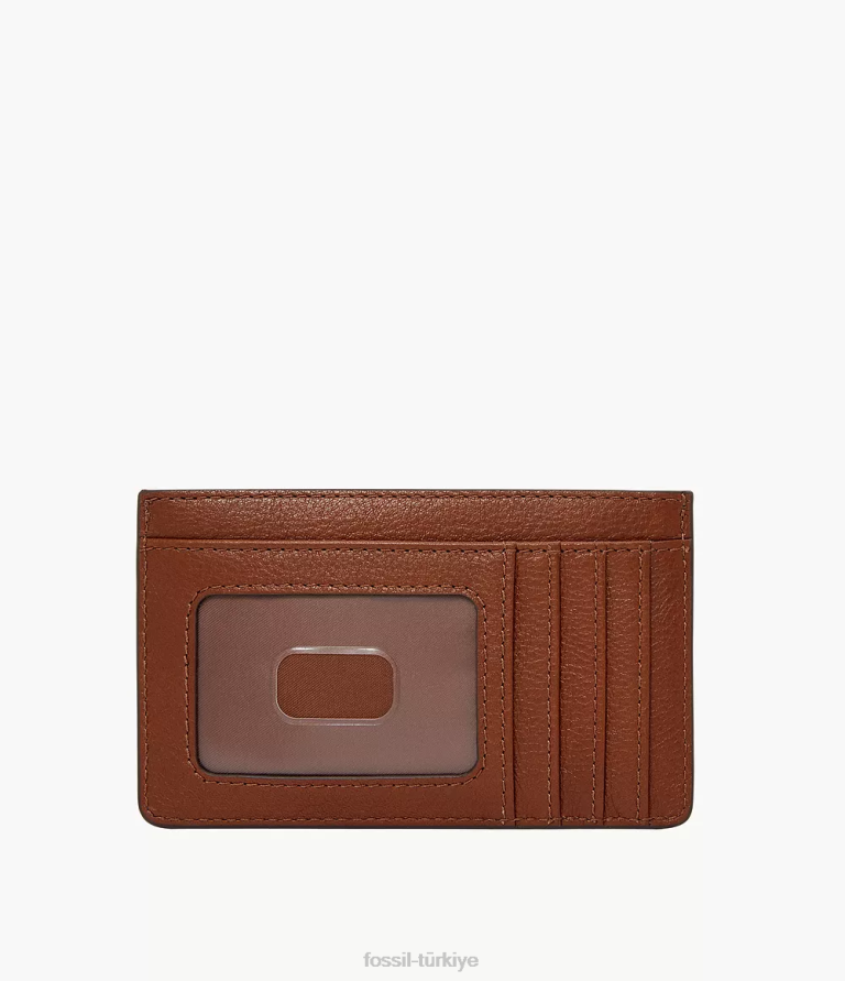 Fossil 6J04747 kahverengi logan kart durumda cüzdan kadınlar