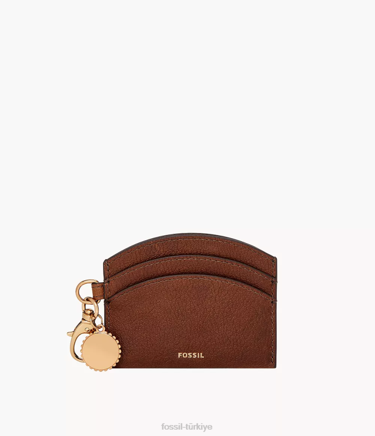 Fossil 6J04748 kahverengi polly kart durumda cüzdan kadınlar