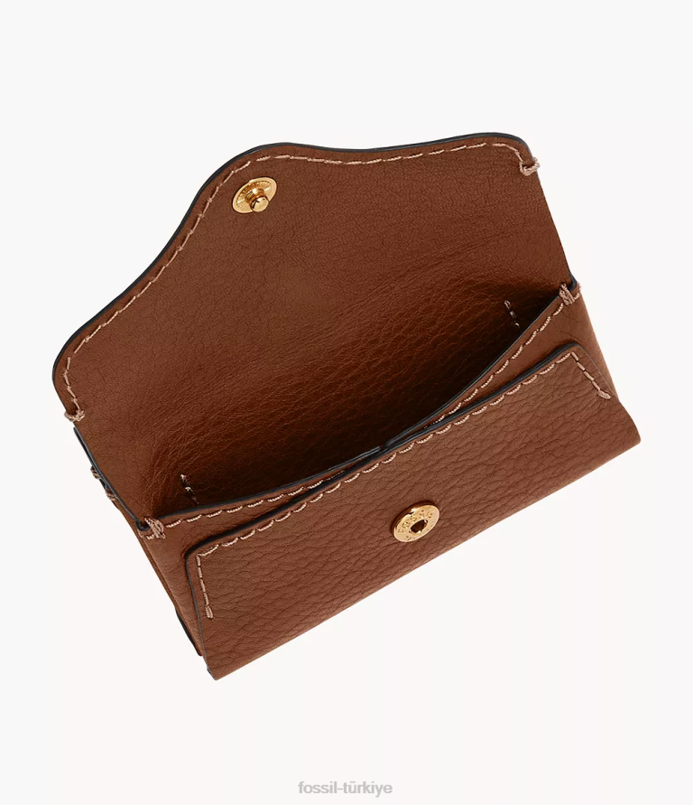 Fossil 6J04766 kahverengi miras kartı davası cüzdan kadınlar