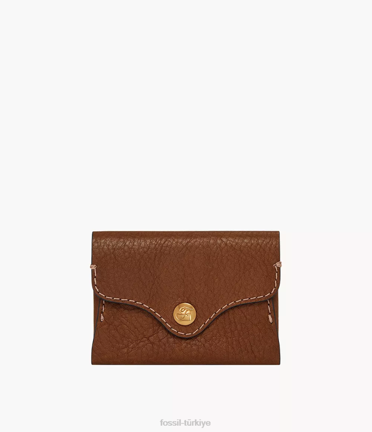 Fossil 6J04766 kahverengi miras kartı davası cüzdan kadınlar