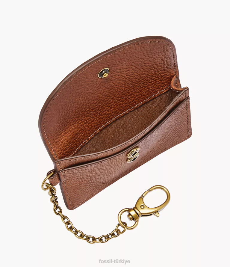 Fossil 6J04843 kahverengi adelyn kart kutusu cüzdan kadınlar